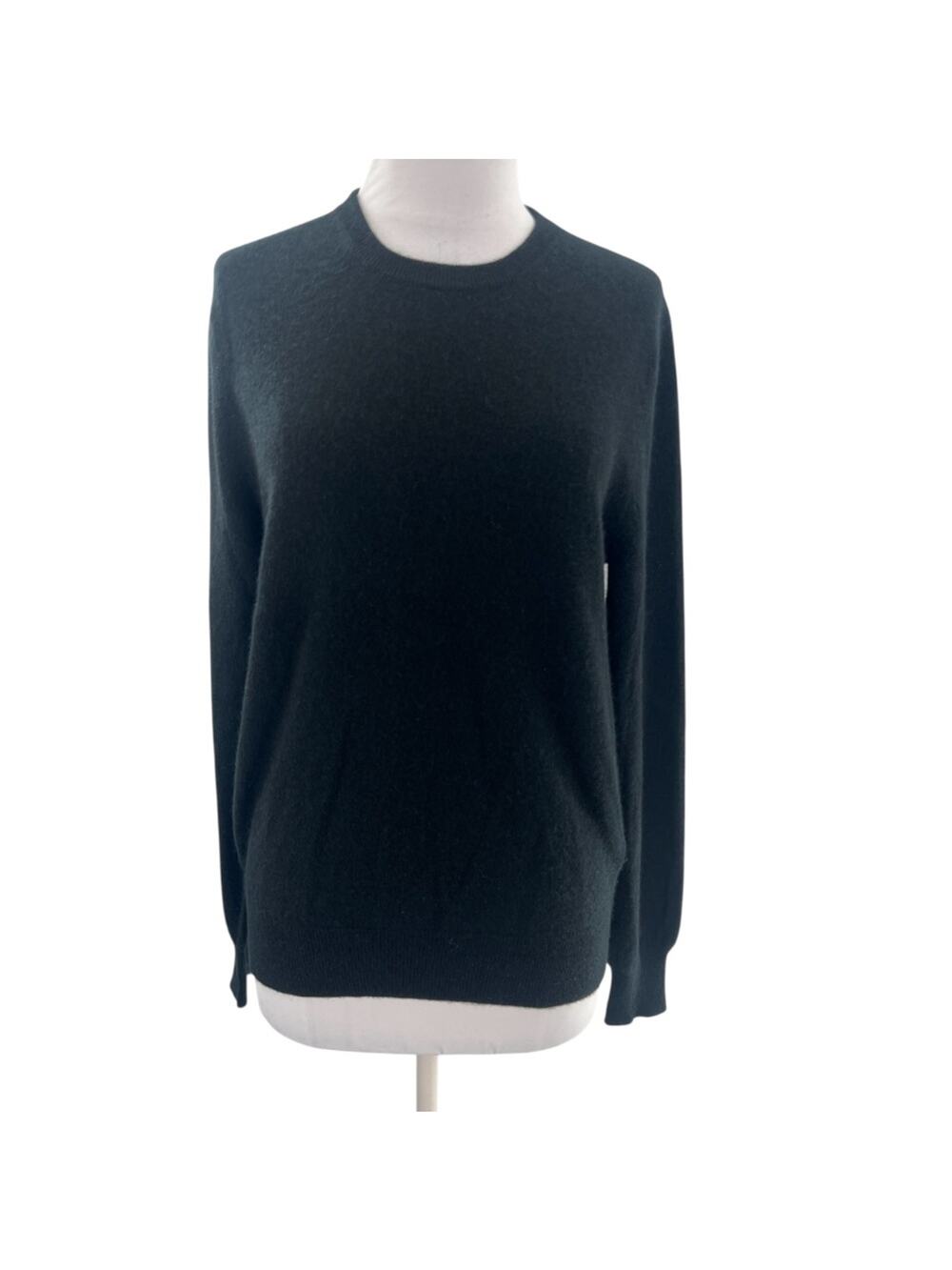 NAADAM black cashmere crewneck sweater sz S